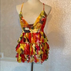 Roberta Scarpa empire waist tiered top sz8